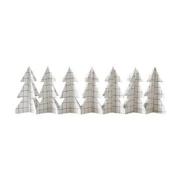 Tree in a row decoratie 60 cm - Square white, 12x60 cm - DBKD