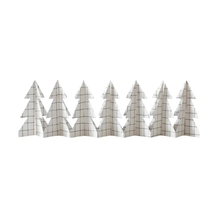 Tree in a row decoratie 60 cm - Square white, 12x60 cm - DBKD