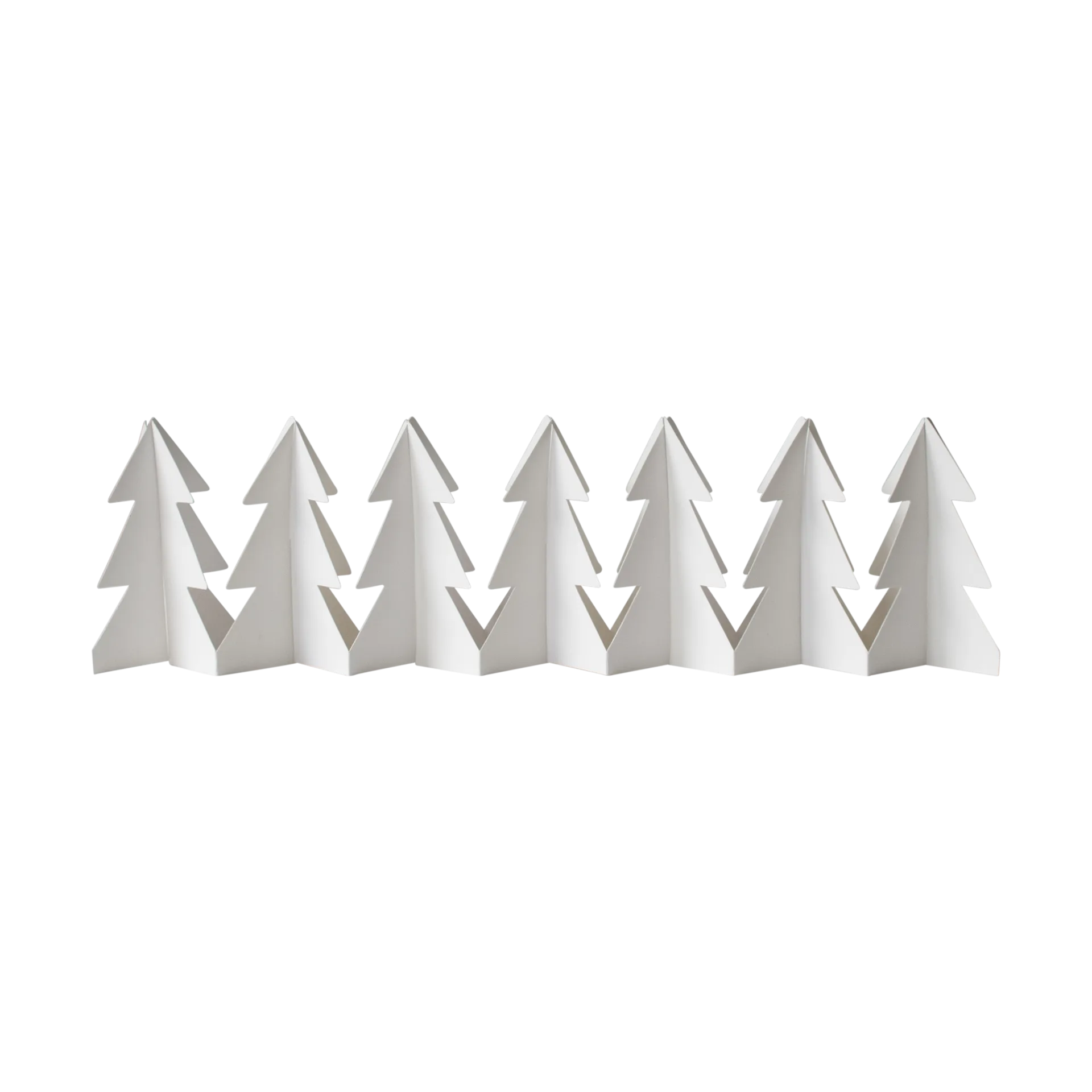 Tree in a row decoratie, Wit, 7x60 cm DBKD