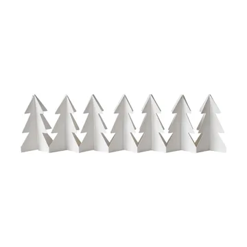 Tree in a row decoratie - Wit, 7x60 cm - DBKD
