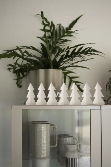 Tree in a row decoratie - Wit, 7x60 cm - DBKD