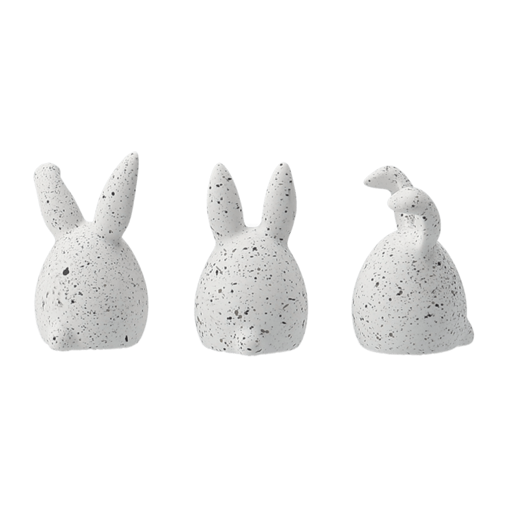 Triplets paashaas 3-pack, White dot DBKD