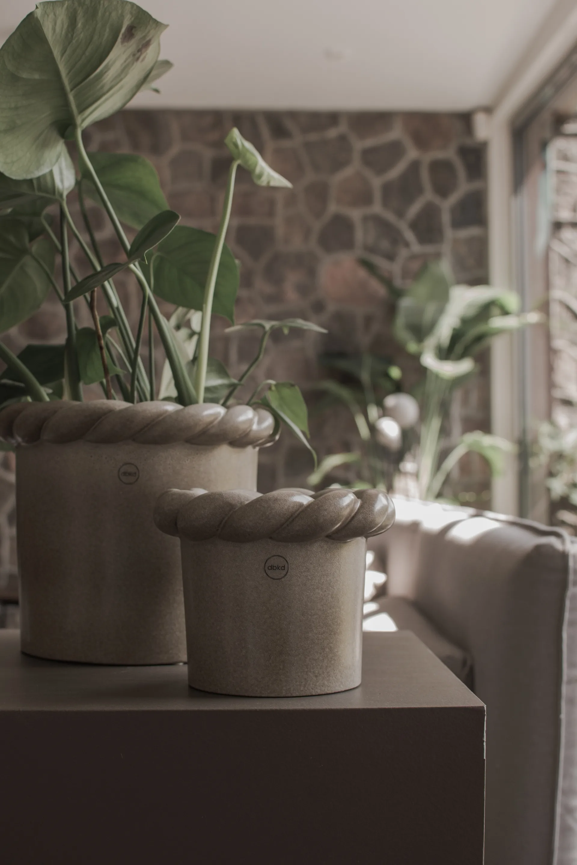 Twine bloempot Ø14 cm, Beige DBKD