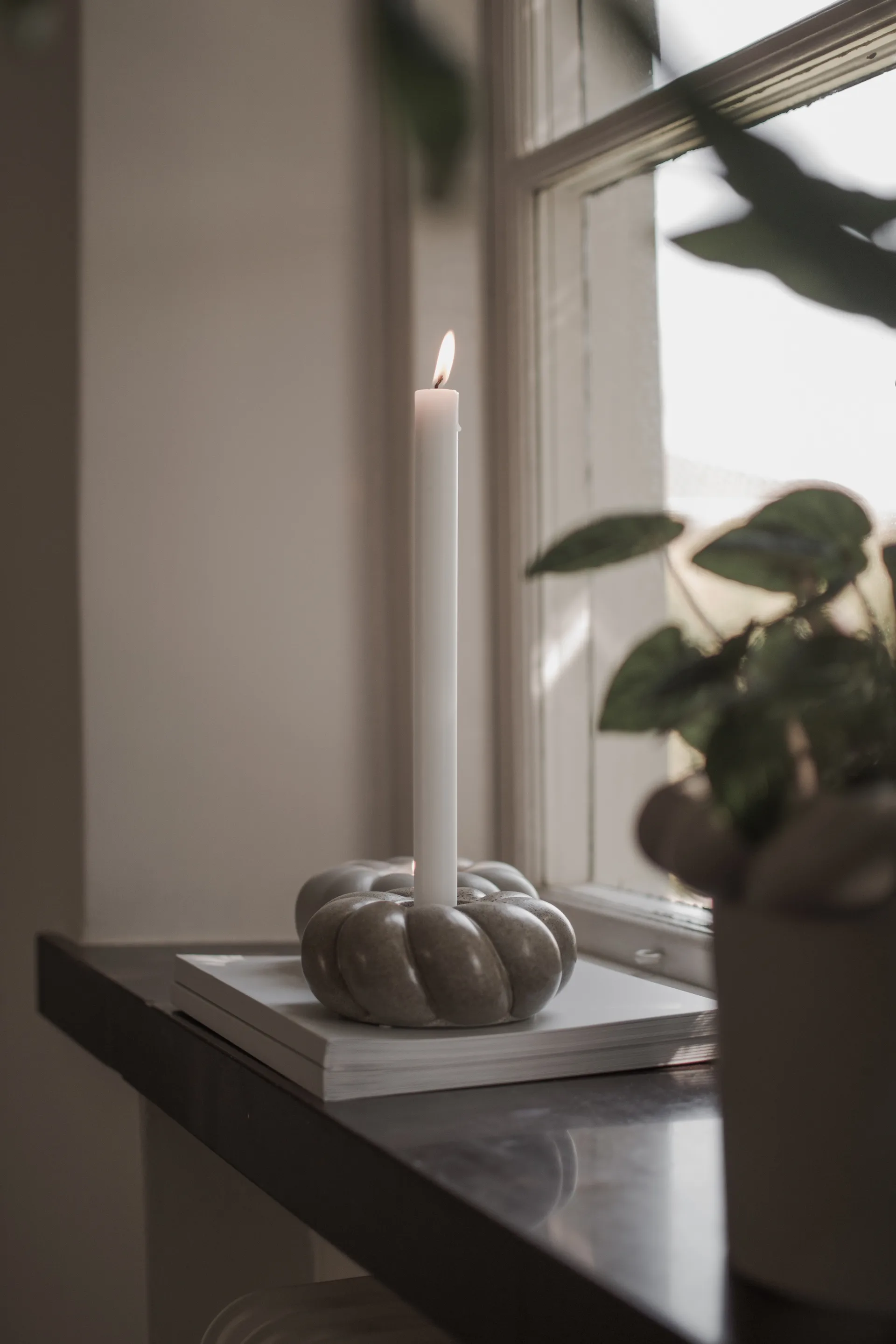 Twine waxinelichtjeshouder Ø14 cm, Beige DBKD