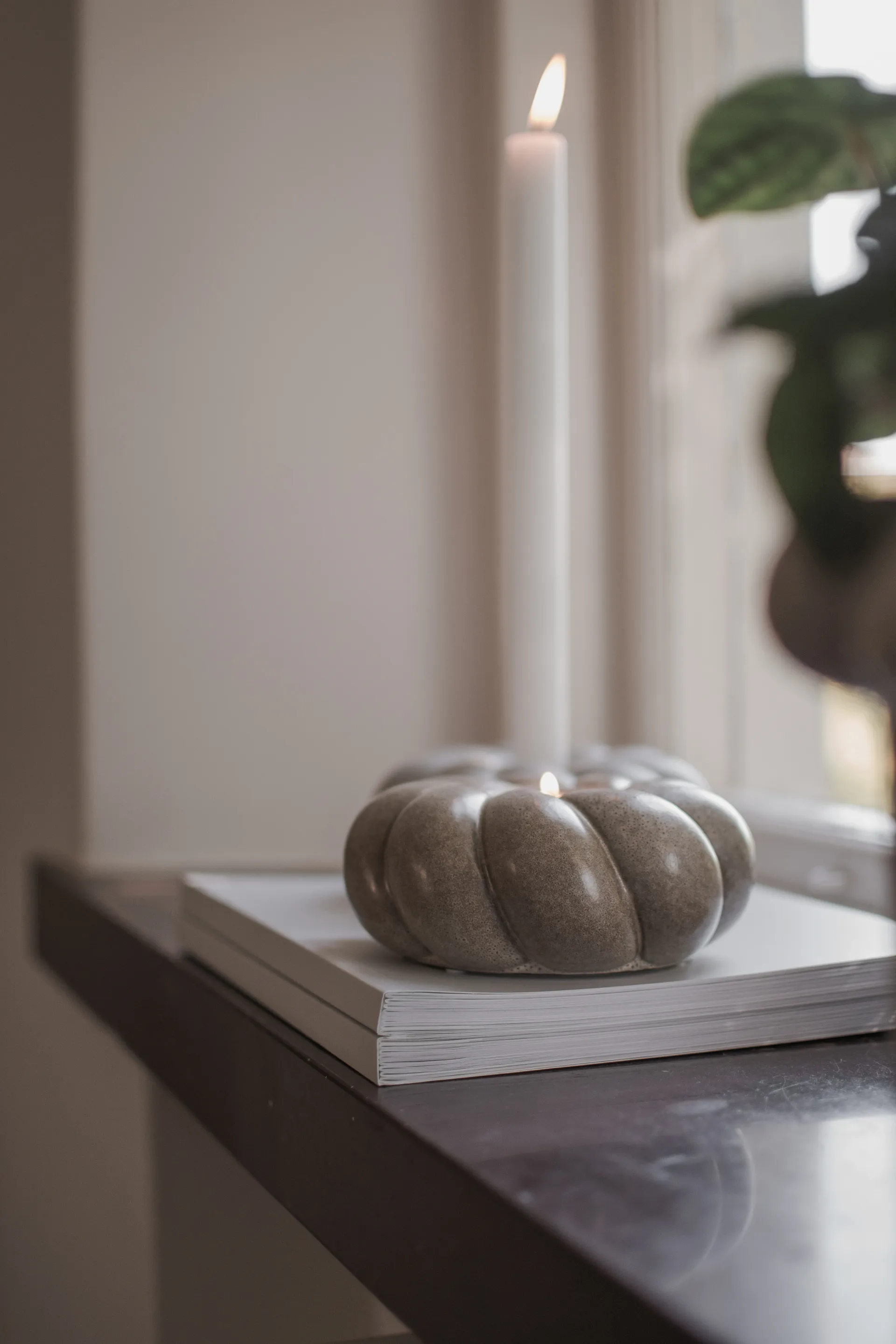 Twine waxinelichtjeshouder Ø14 cm, Beige DBKD