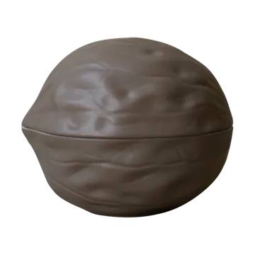 Walnut kom met deksel - Dust - DBKD