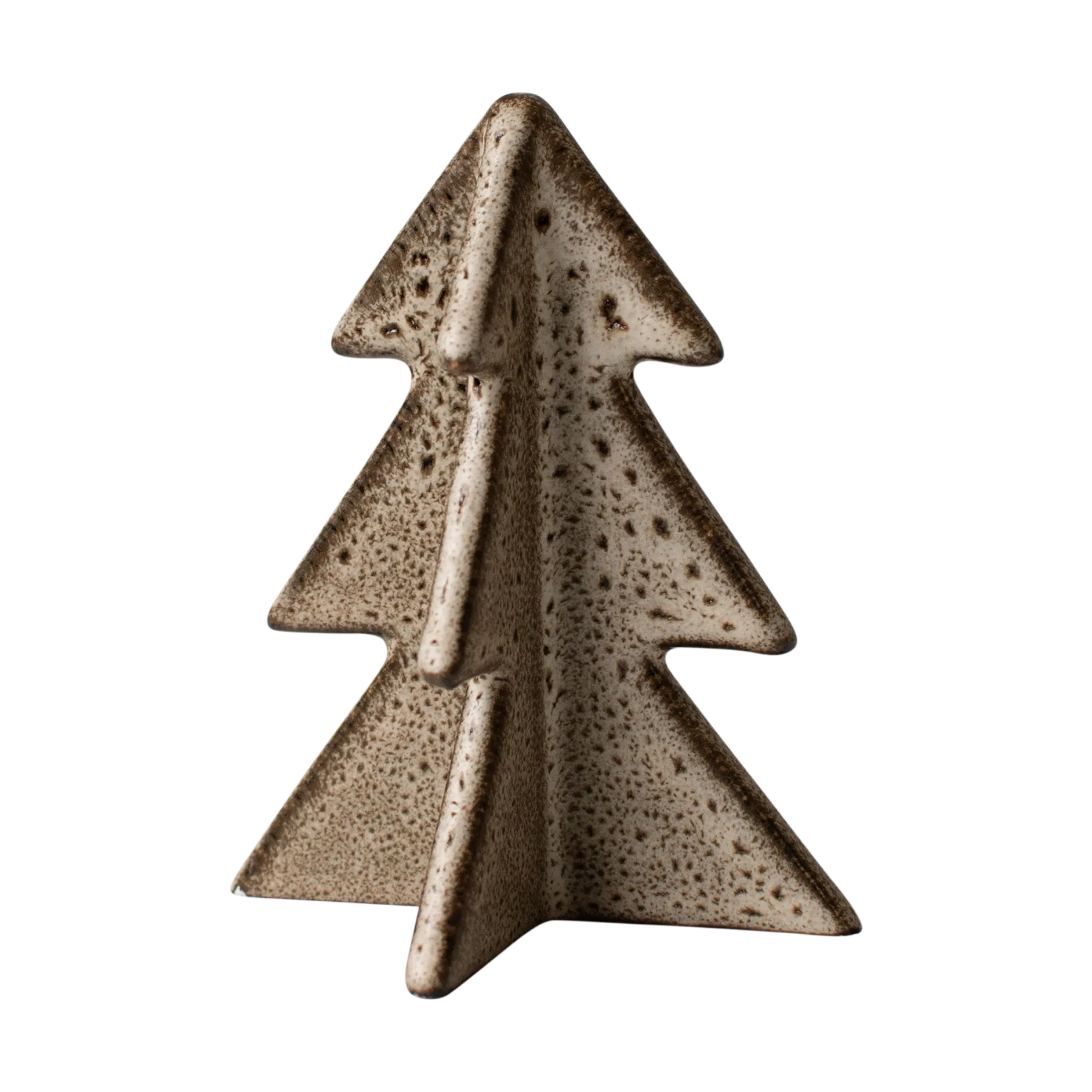 Winter boom decoratie, Beige, 9,5 cm DBKD