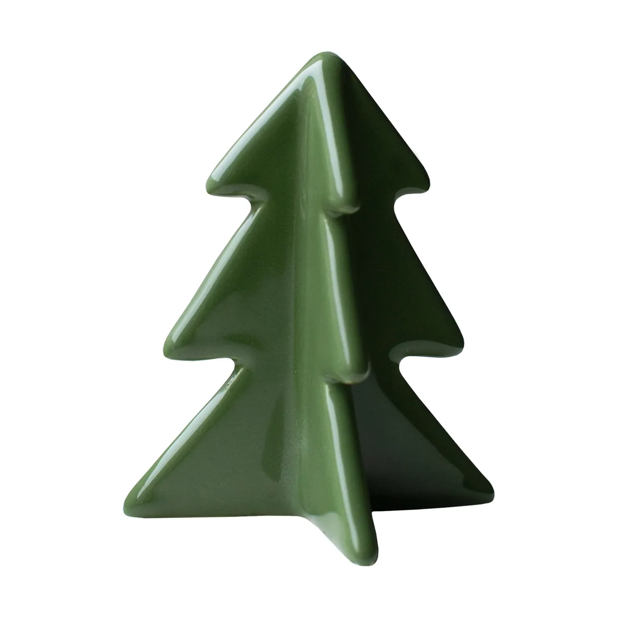 Winter boom decoratie, Groen, 7 cm DBKD