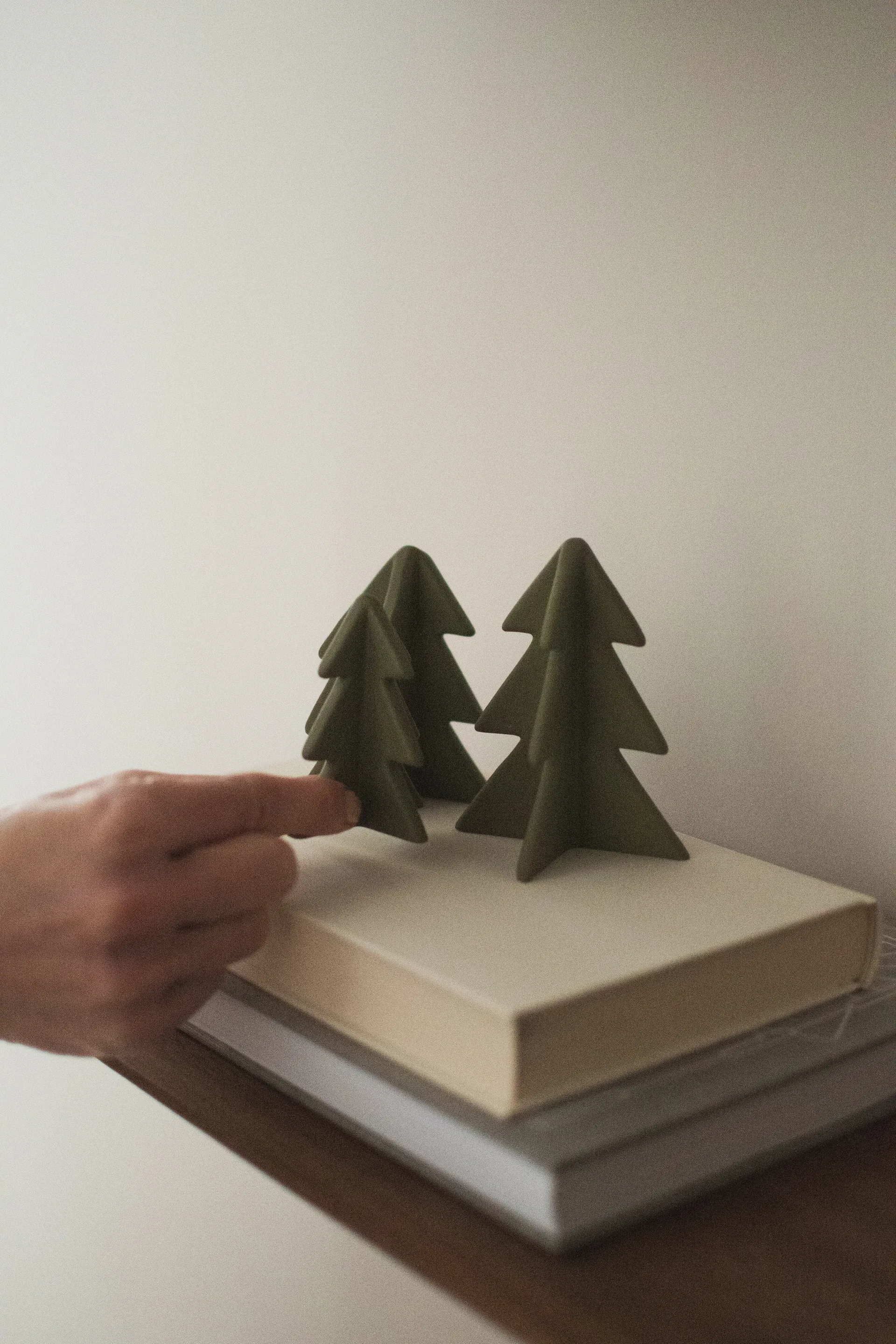 Winter boom decoratie, Groen, 7 cm DBKD