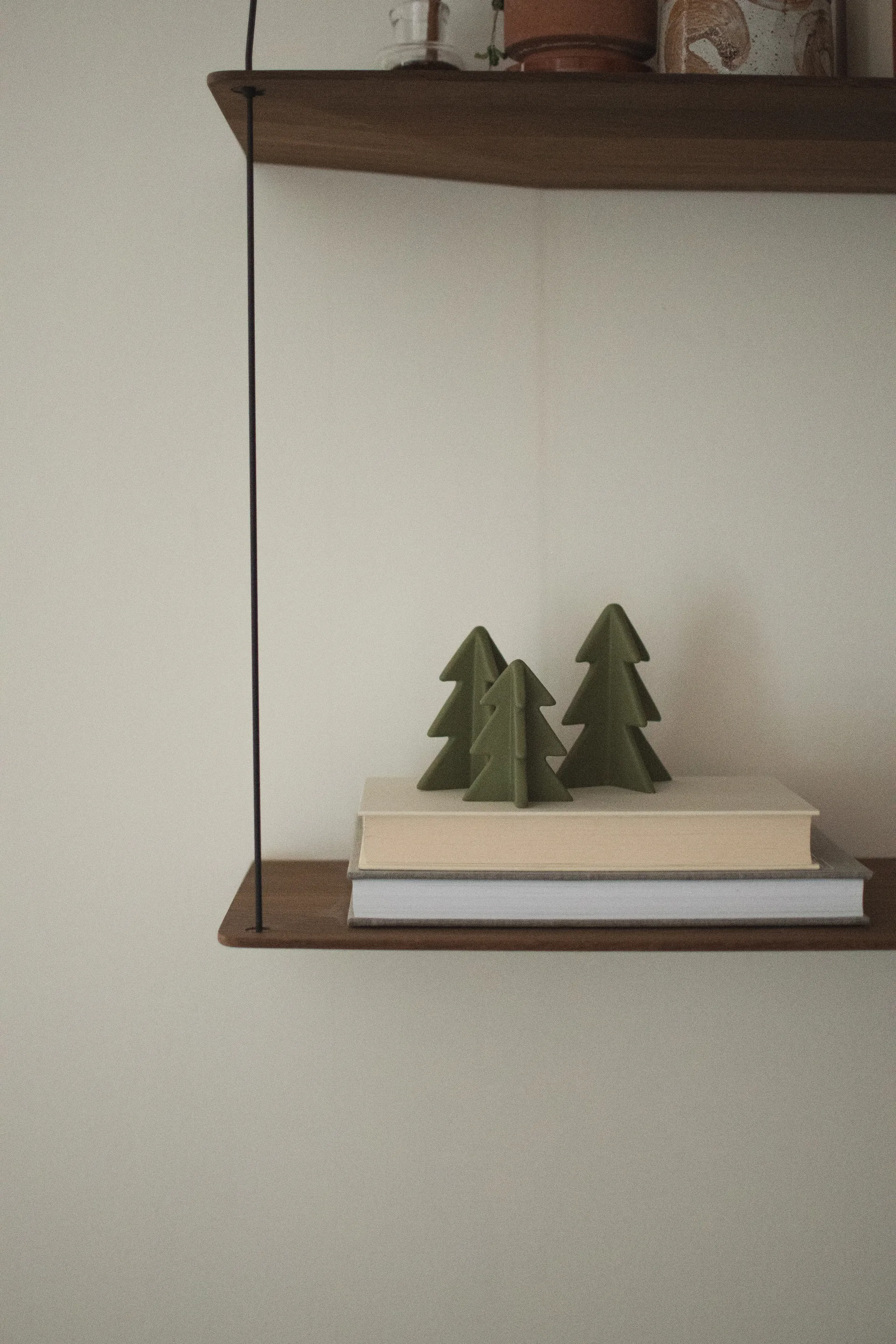 Winter boom decoratie, Groen, 7 cm DBKD