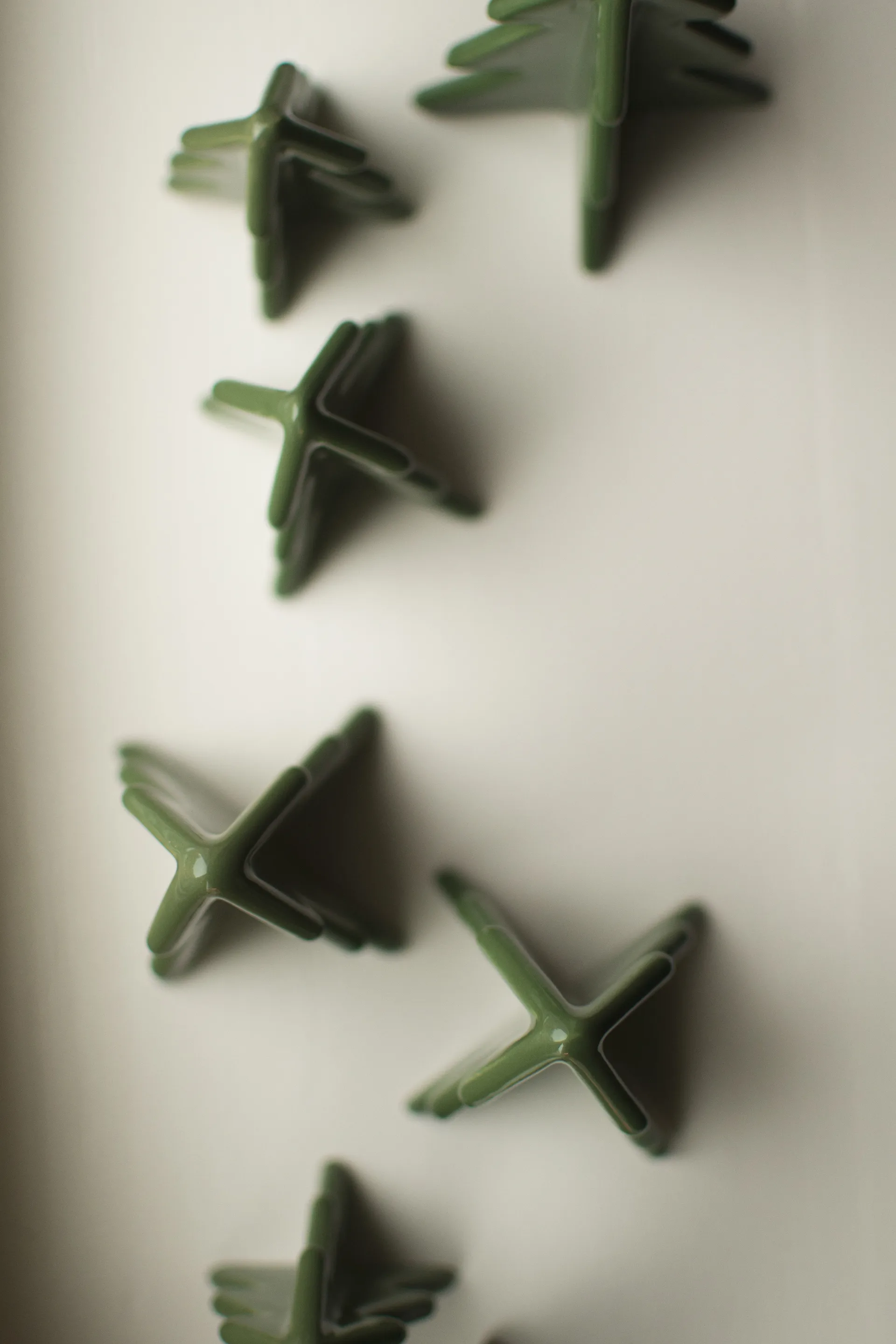 Winter boom decoratie, Groen, 7 cm DBKD