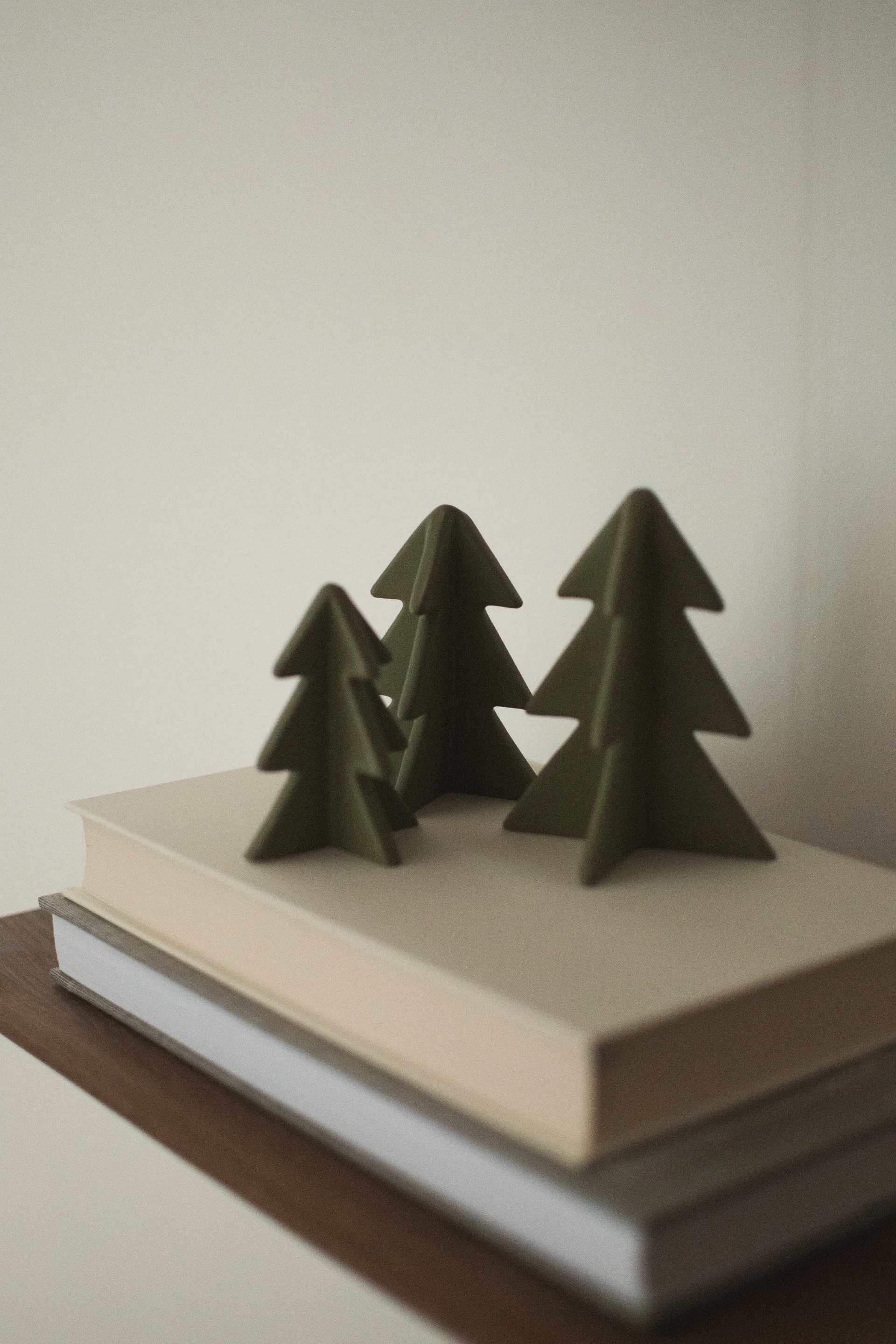 Winter boom decoratie, Groen, 8 cm DBKD