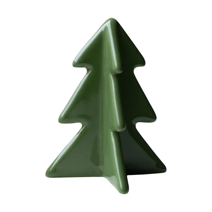 Winter boom decoratie - Groen, 9,5 cm - DBKD