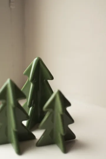 Winter boom decoratie - Groen, 9,5 cm - DBKD
