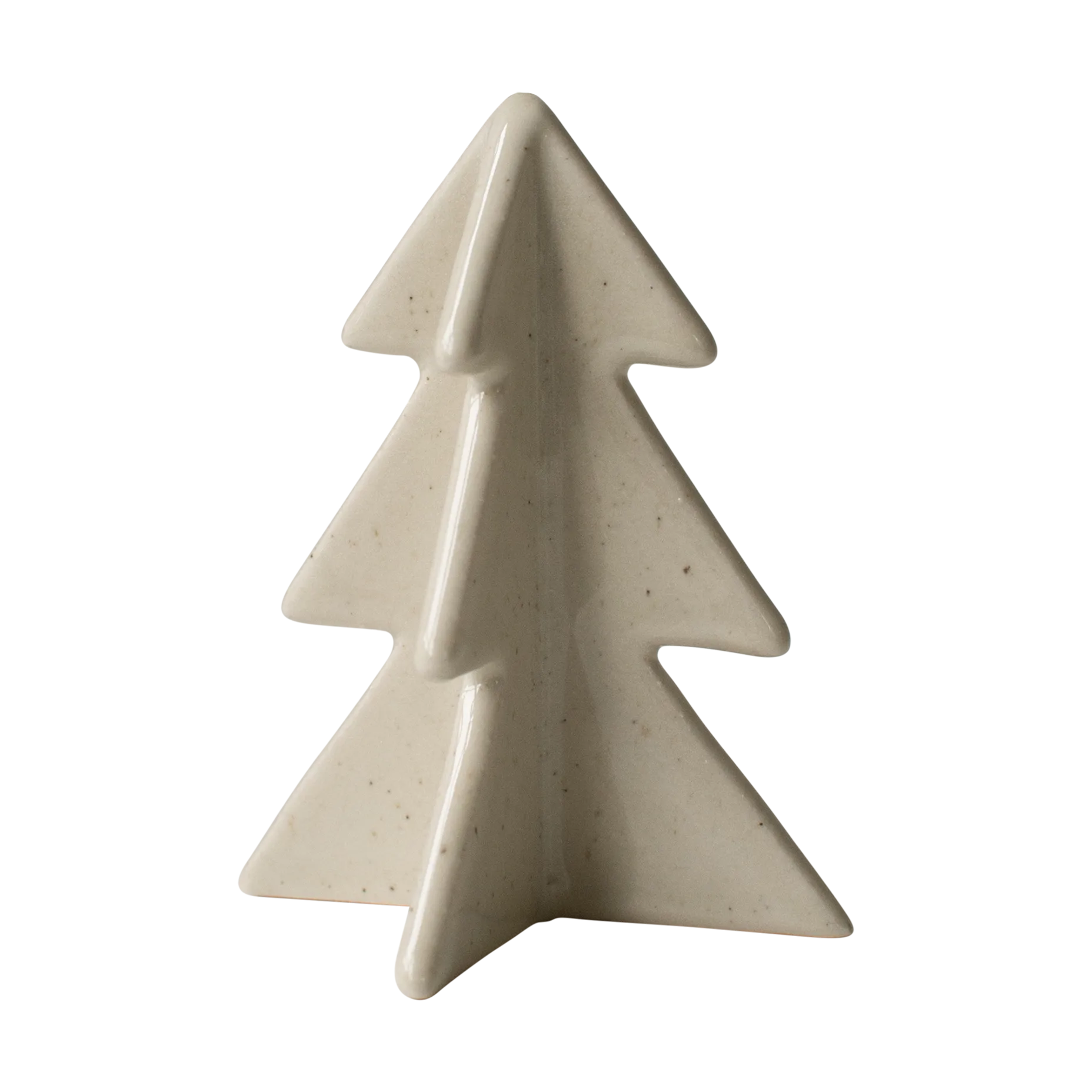 Winter boom decoratie, Vanille, 9,5 cm DBKD