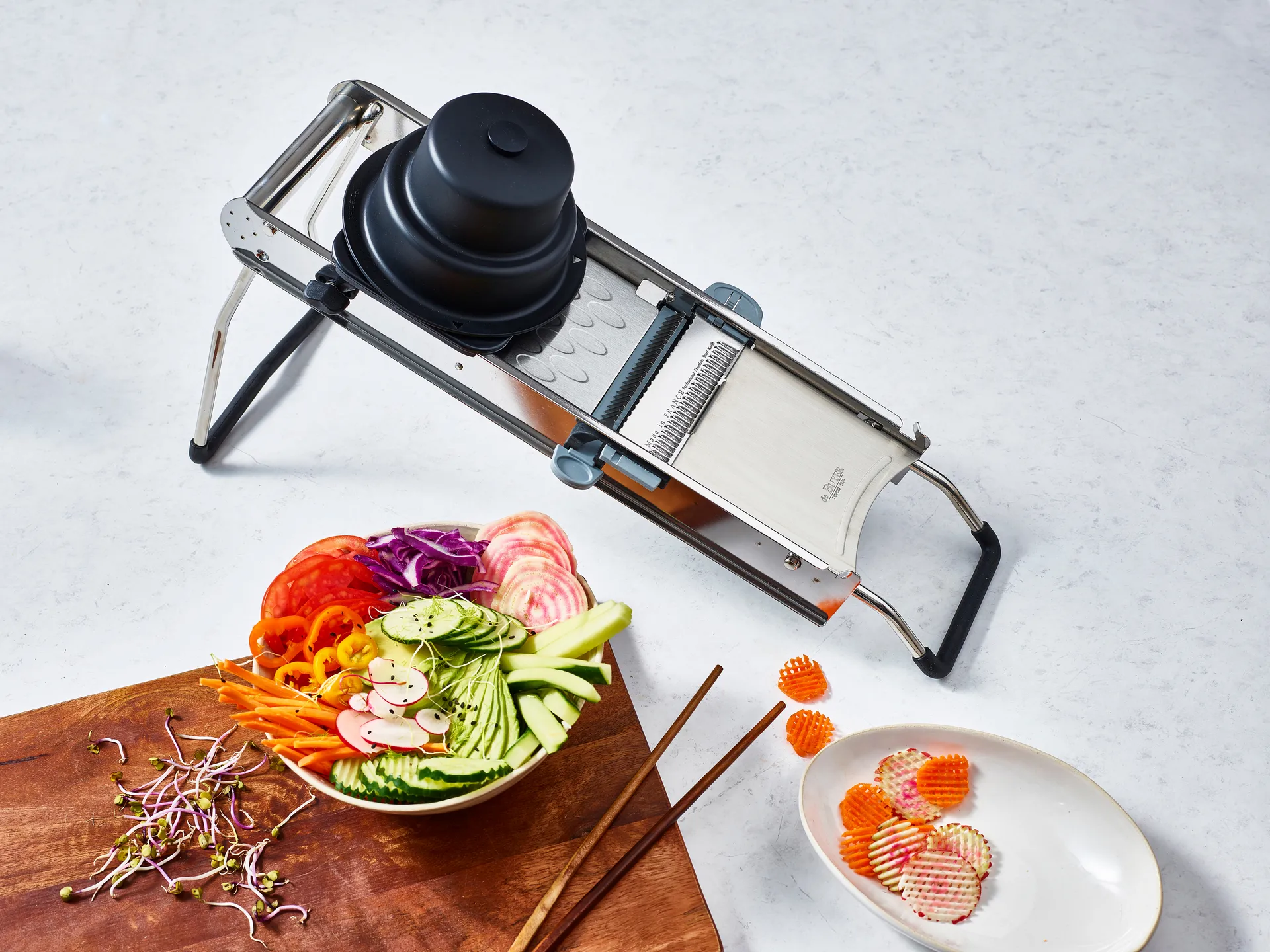 Access mandoline, Roestvrij staal De Buyer