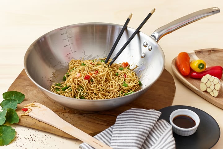 Alchimy wok roestvrij staal, Ø32 cm De Buyer