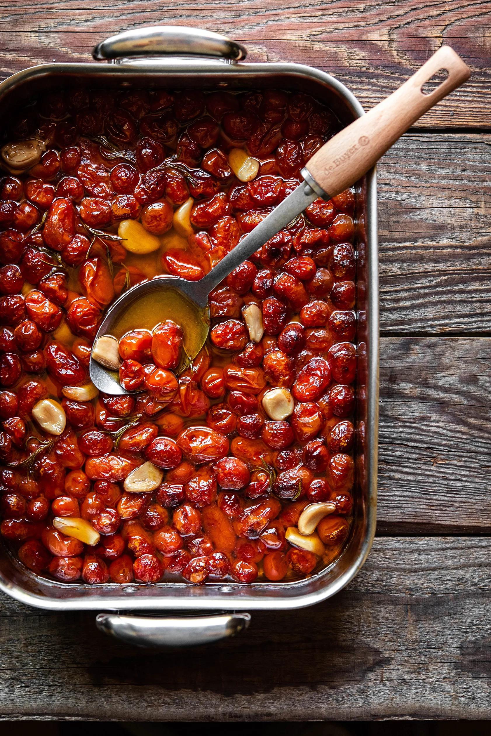 De Buyer B Bois opscheplepel met houten handvat, Roestvrij staal De Buyer