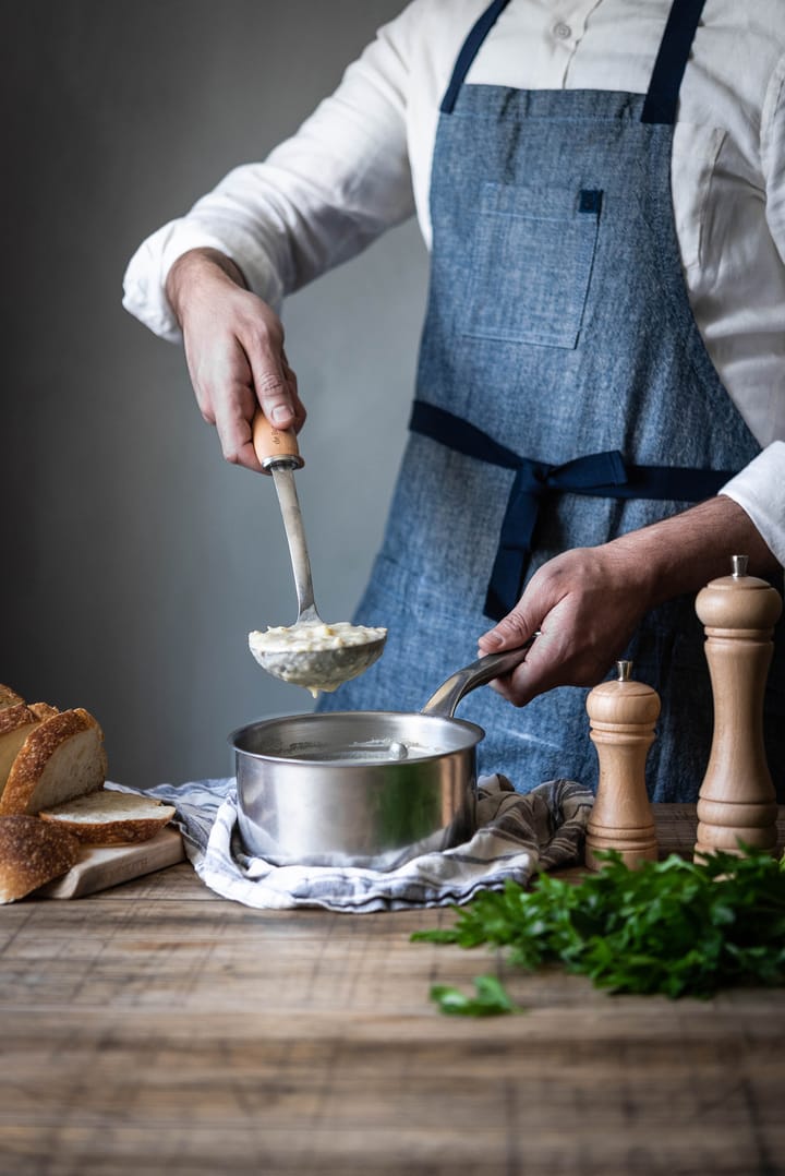 De Buyer B Bois soeplepel met houten handvat, Roestvrij staal De Buyer