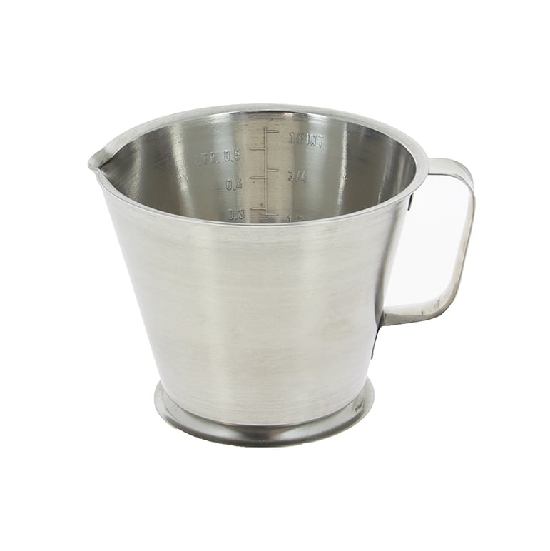 De Buyer maatbeker 0,5 l | Scandinavisch Interieur | Maatlepels | Zilverkleurig