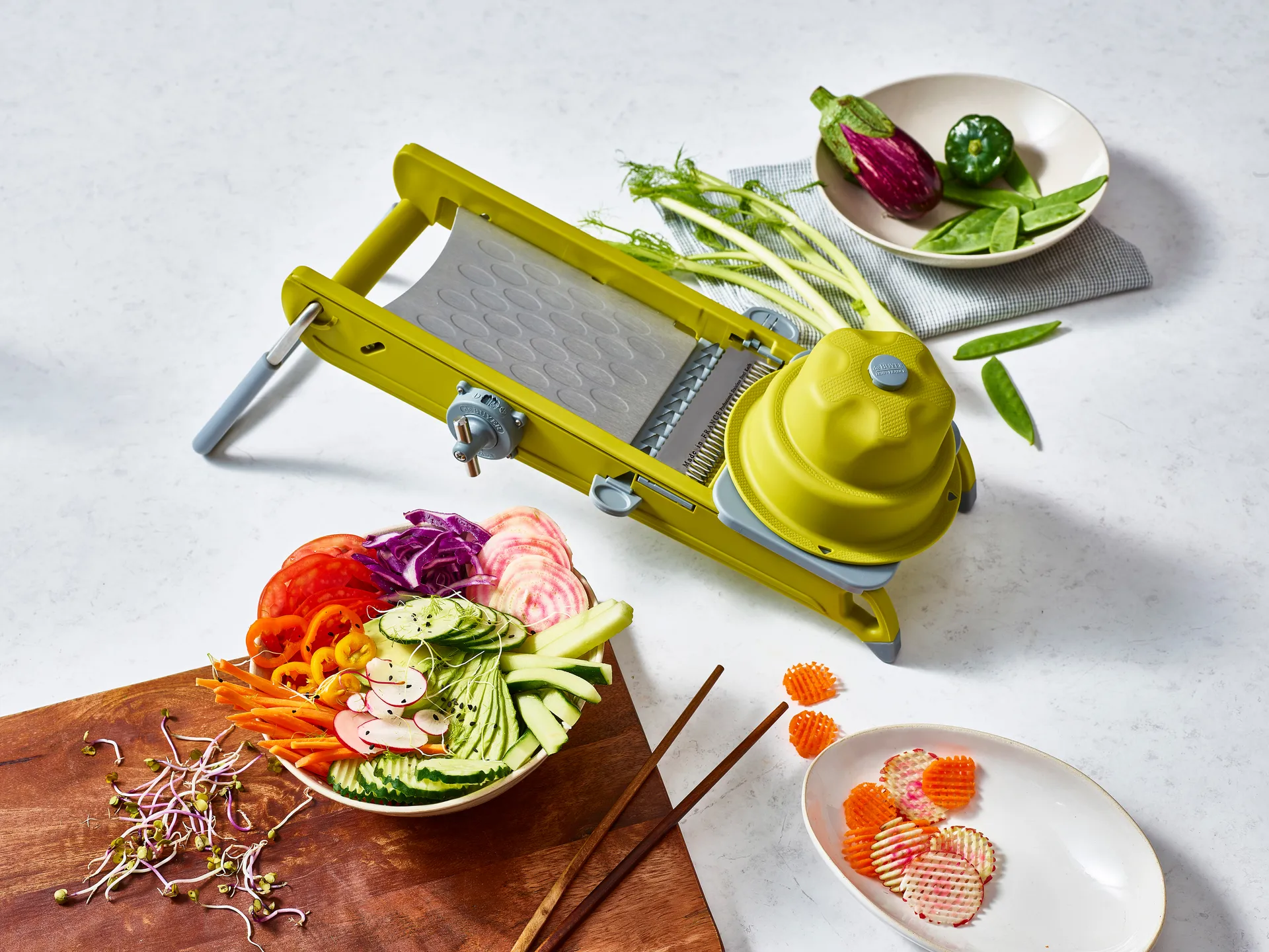 De Buyer Swing Plus mandoline, Groen De Buyer