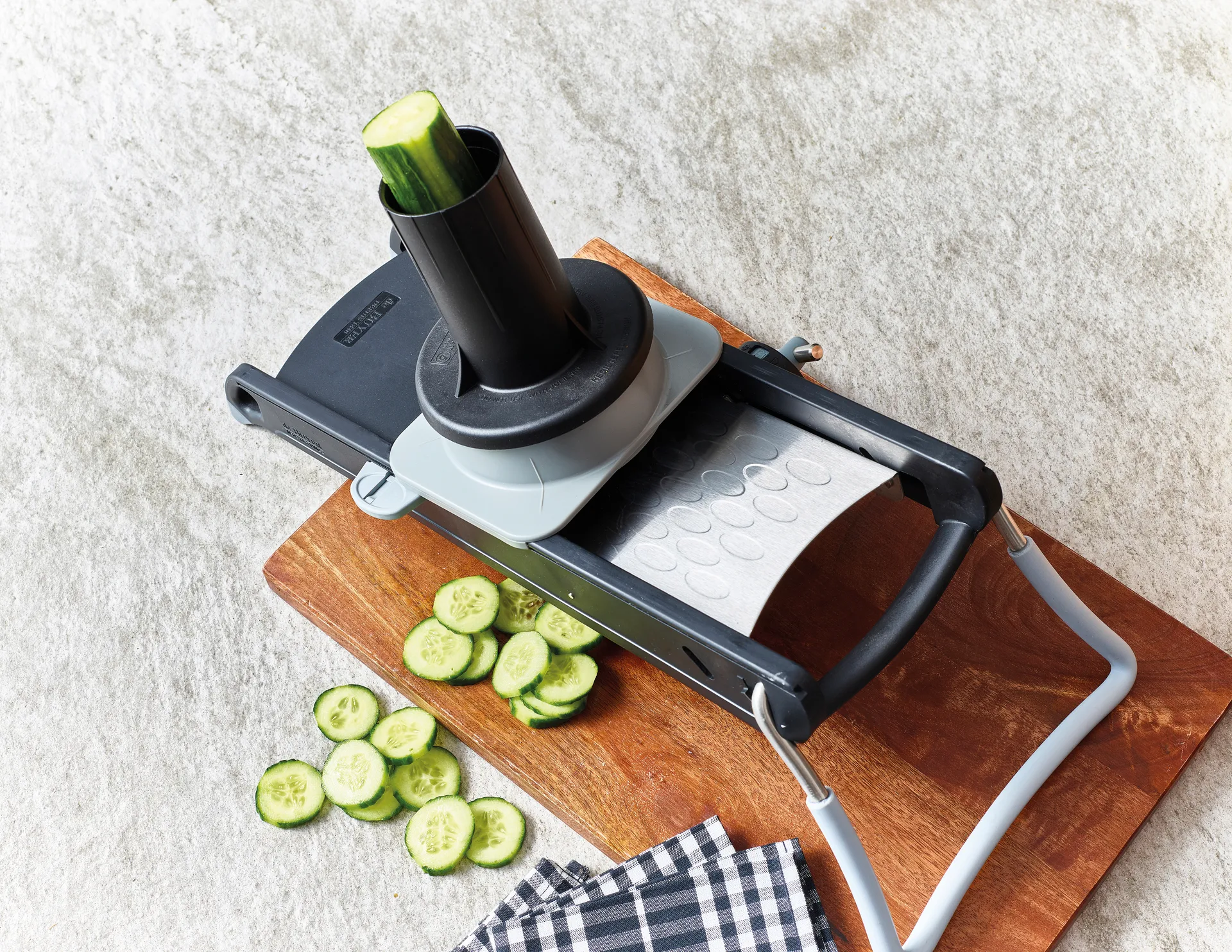 Gravity snijkit toebehoren de Buyer mandoline, Zwart De Buyer