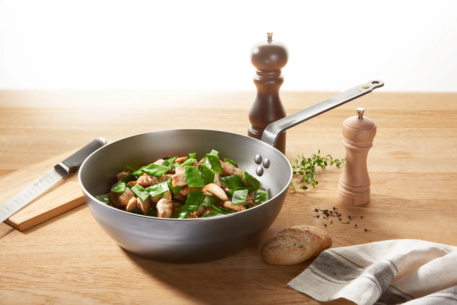 Mineral B Country koekenpan, 24 cm De Buyer