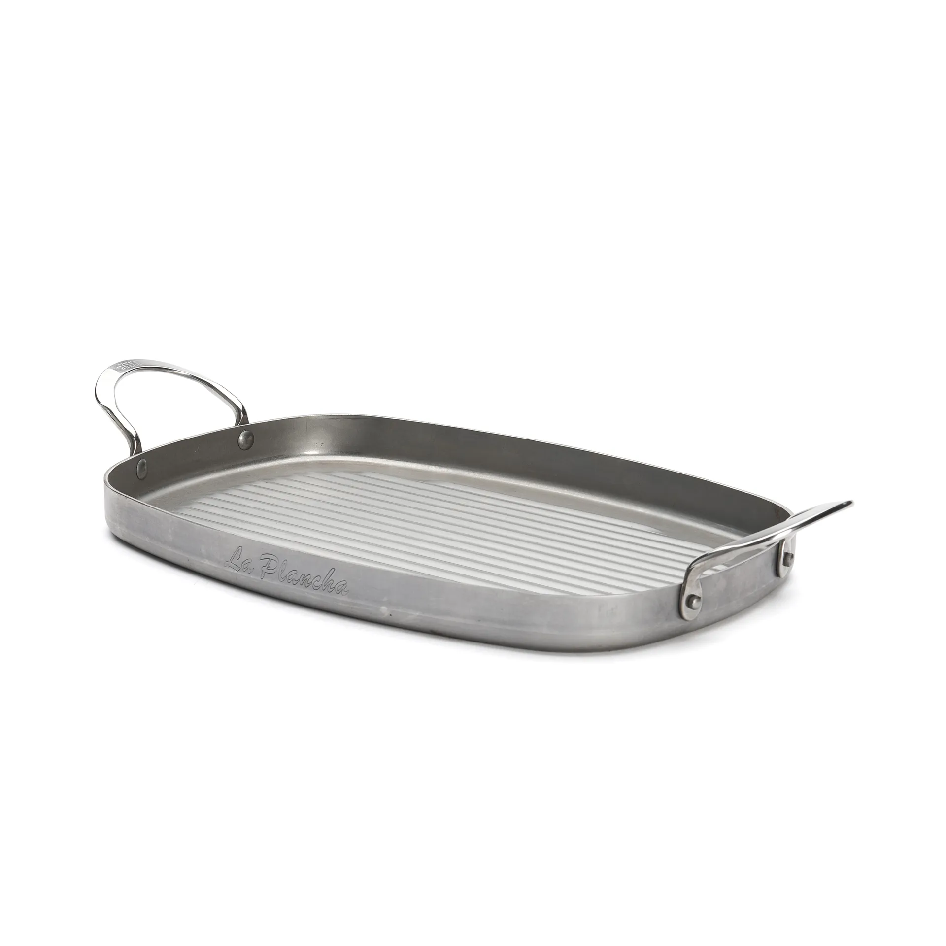Mineral B grillplaat 2 handgrepen, 38x26 cm De Buyer