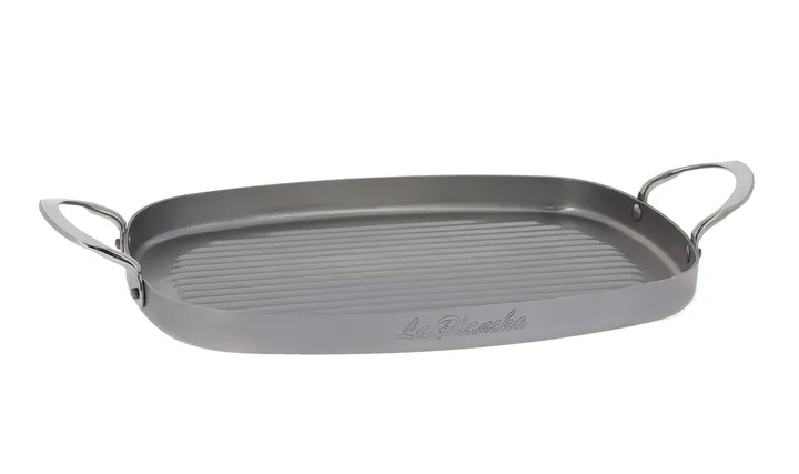 Mineral B grillplaat 2 handgrepen - 38x26 cm - De Buyer