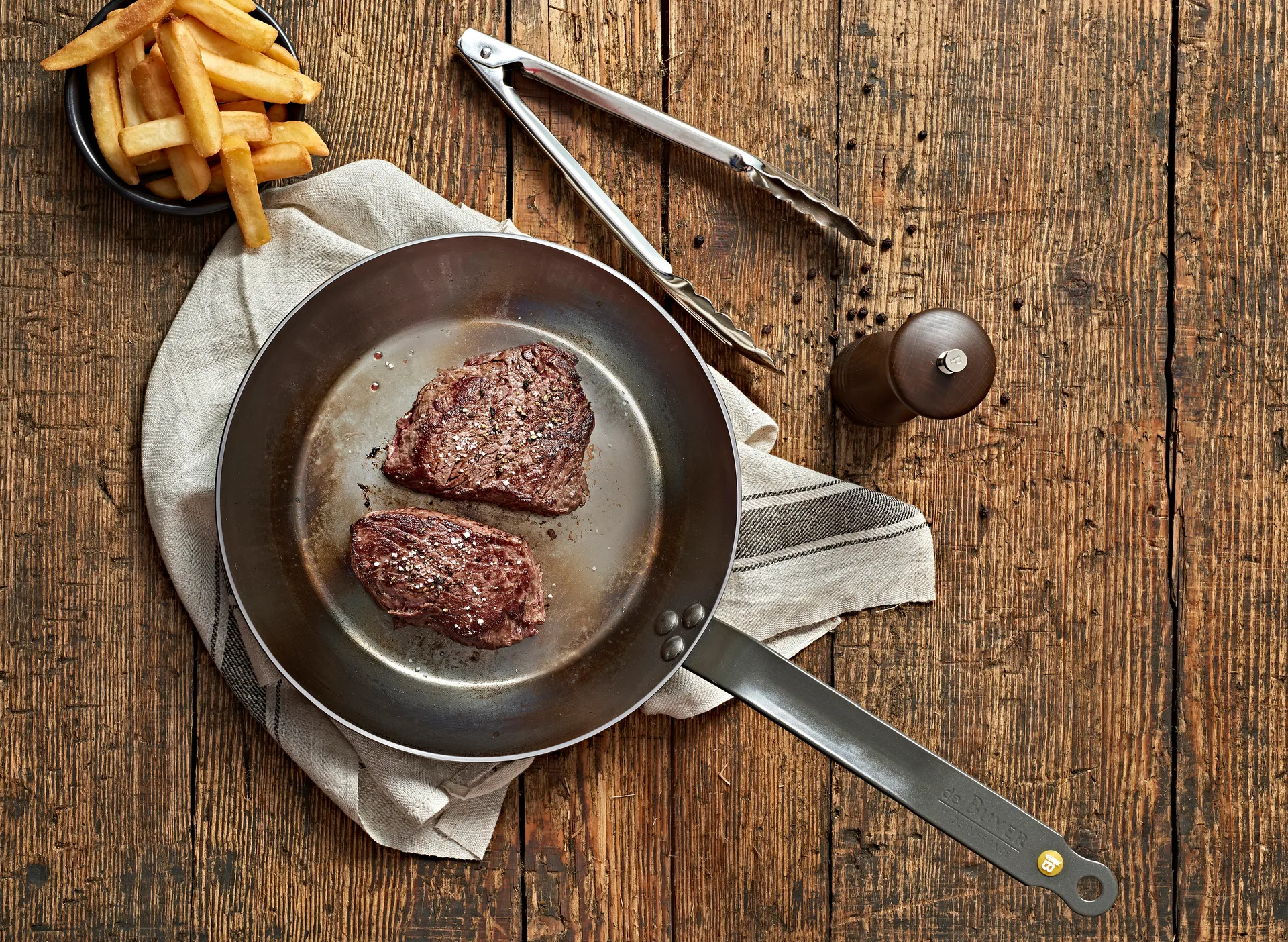 Mineral B koekenpan, 28 cm De Buyer