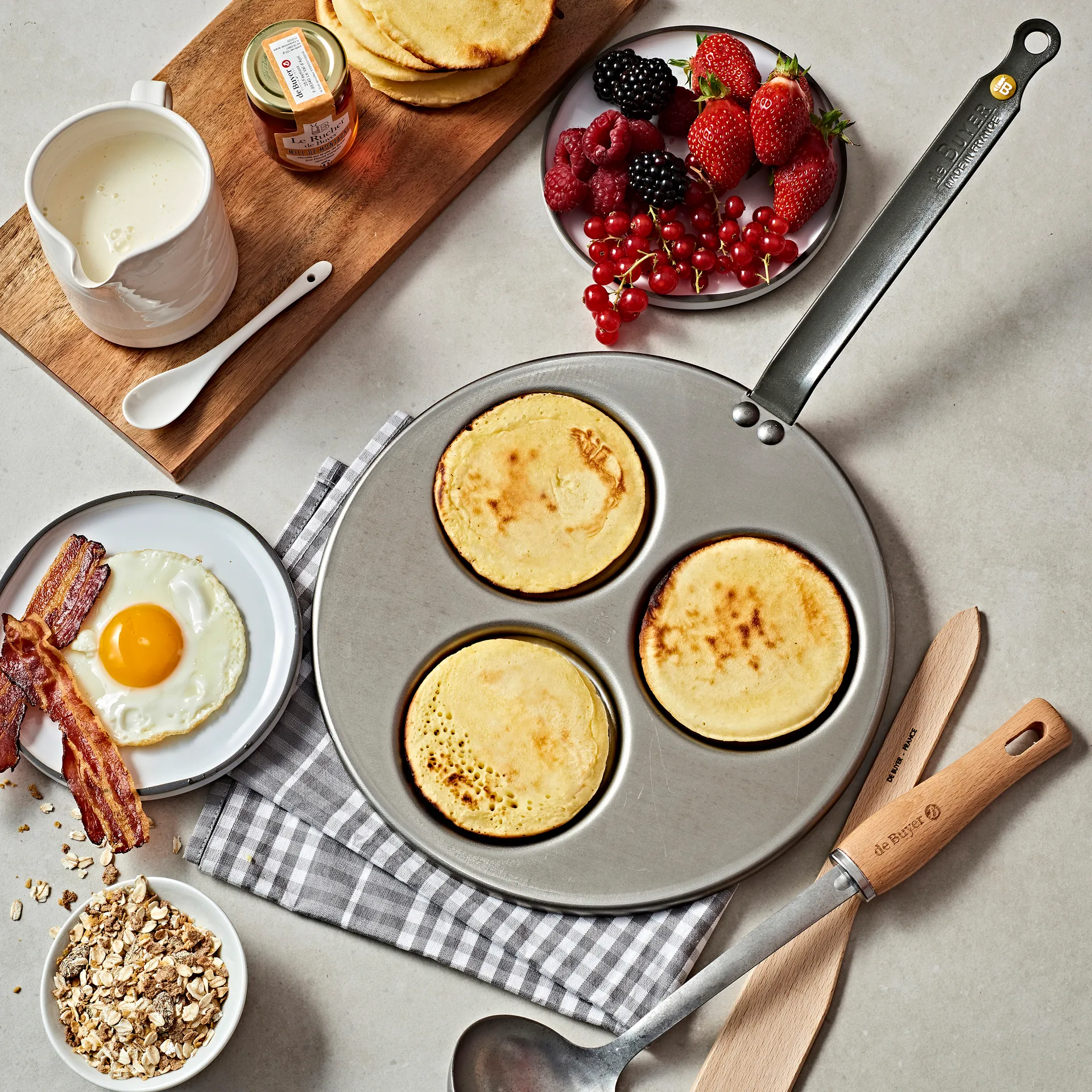 Mineral B pannenkoekenpan, 27 cm De Buyer