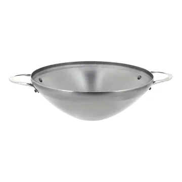 Mineral B wokpan met handvat - 32 cm - De Buyer