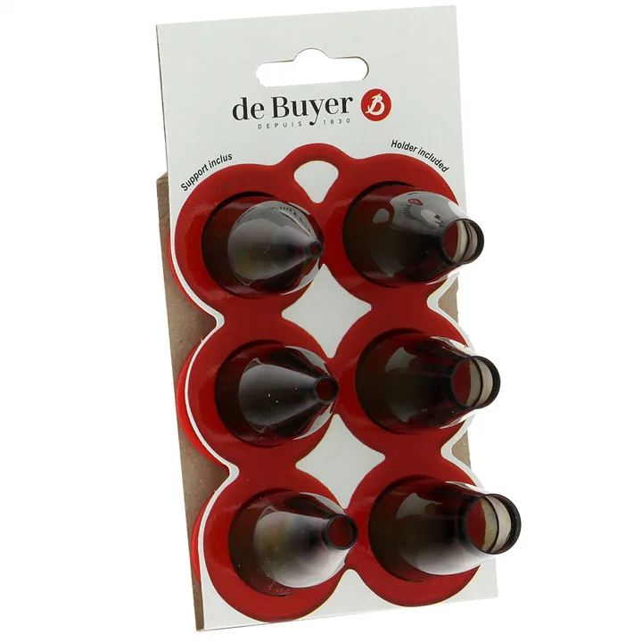 Plain spuitmondset - 6-pack - De Buyer