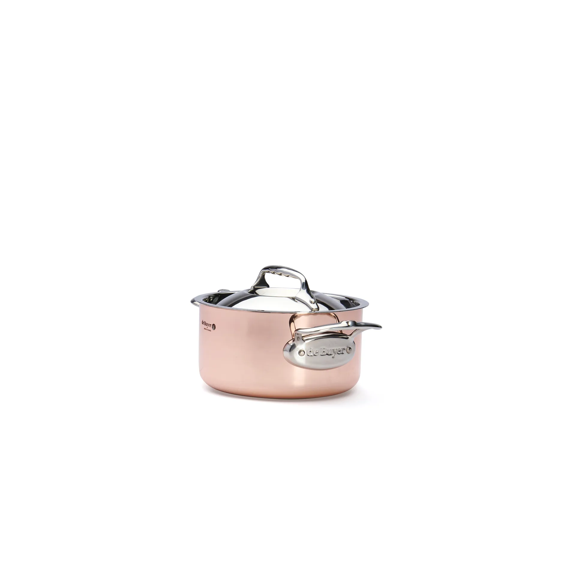 Prima Matera braadpan met deksel inductie, 16 cm De Buyer