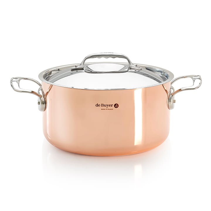 Prima Matera braadpan met deksel inductie - 24 cm - De Buyer