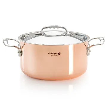 Prima Matera braadpan met deksel inductie - 28 cm - De Buyer