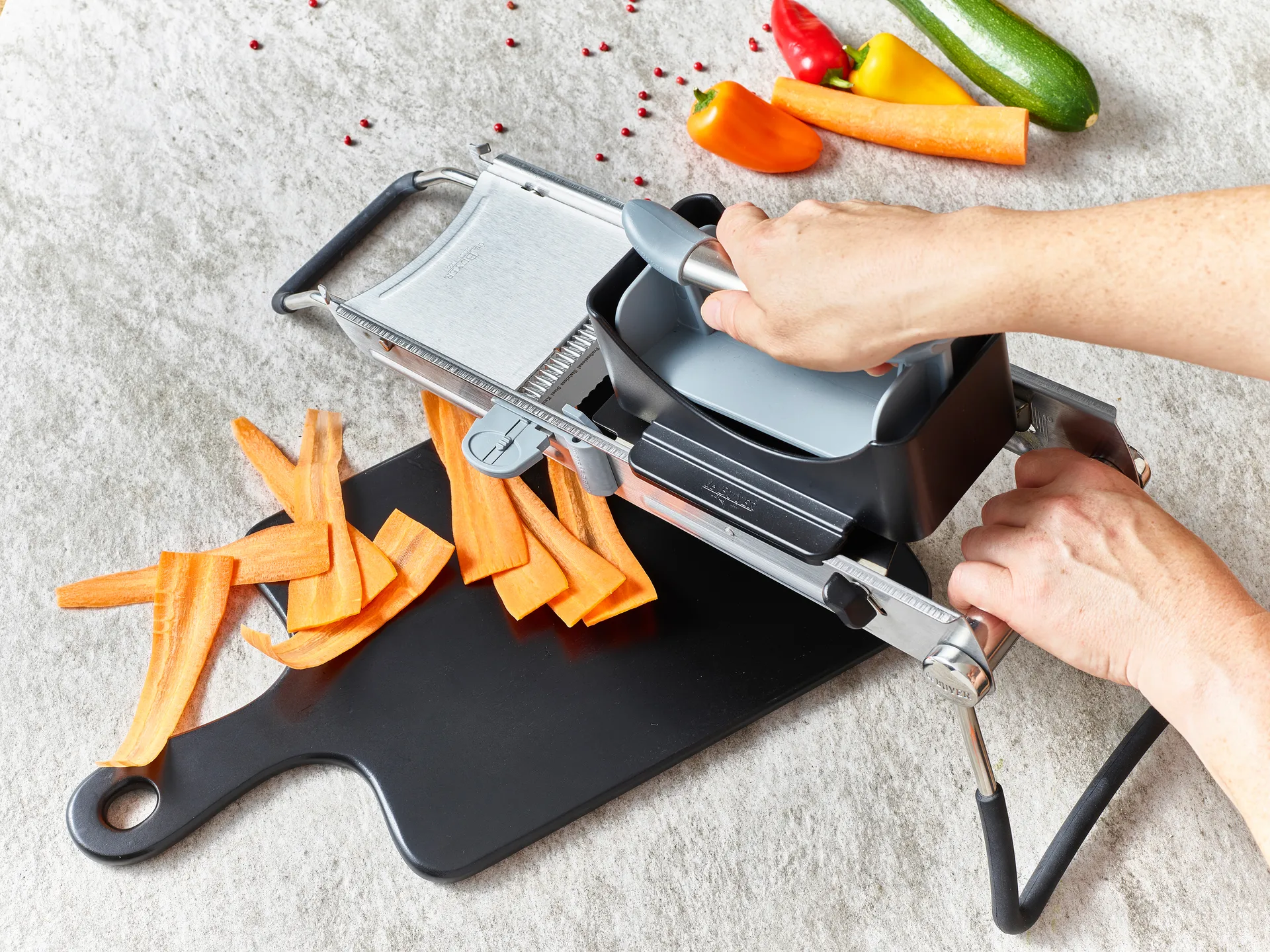 Revolution mandoline 2pusher toebehoren, Zwart De Buyer