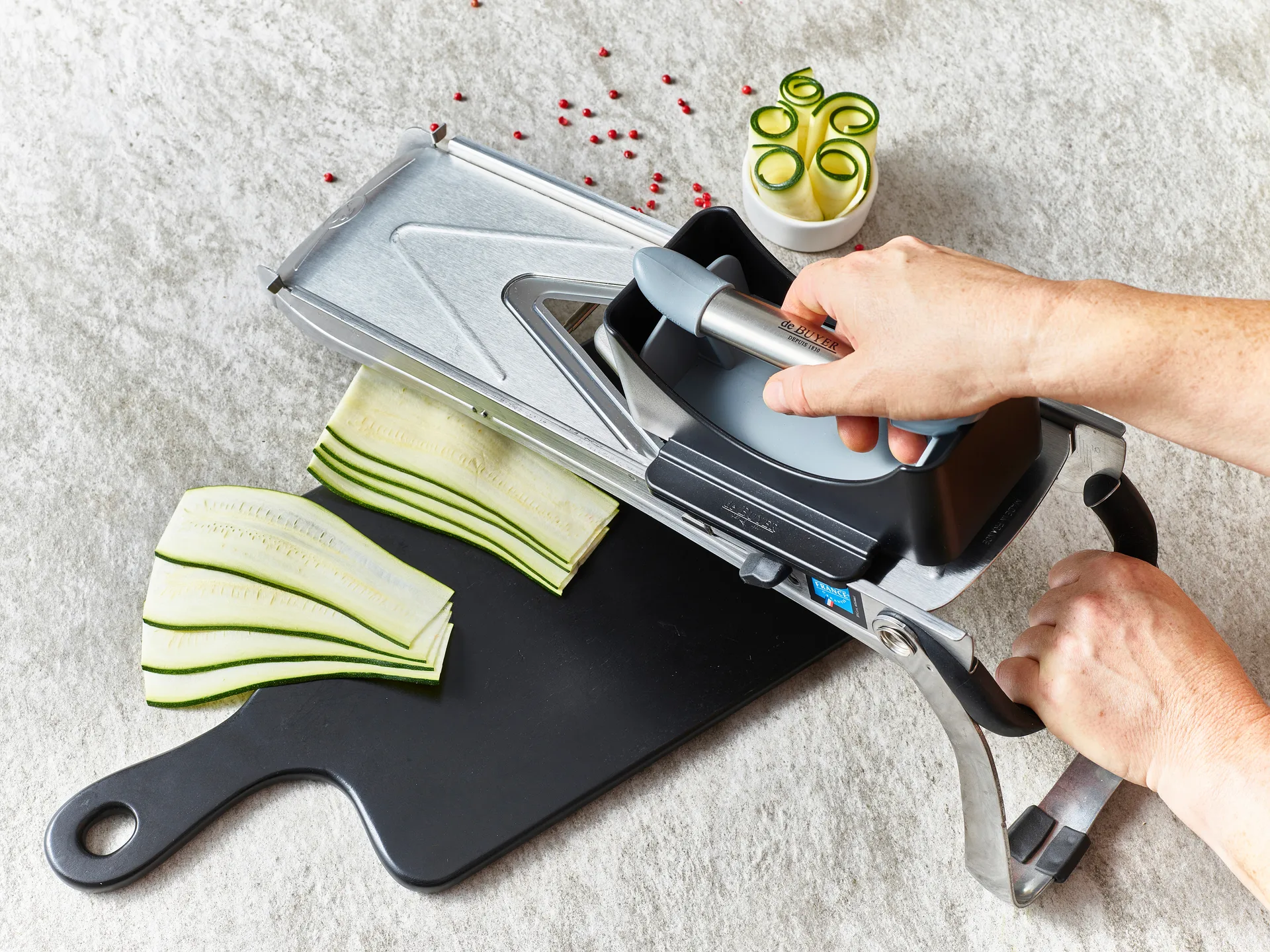 Revolution mandoline 2pusher toebehoren, Zwart De Buyer