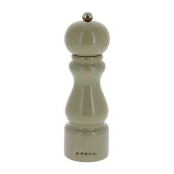 Rumba zout- en pepermolen keramiek 20 cm - Greige-glanzend - De Buyer