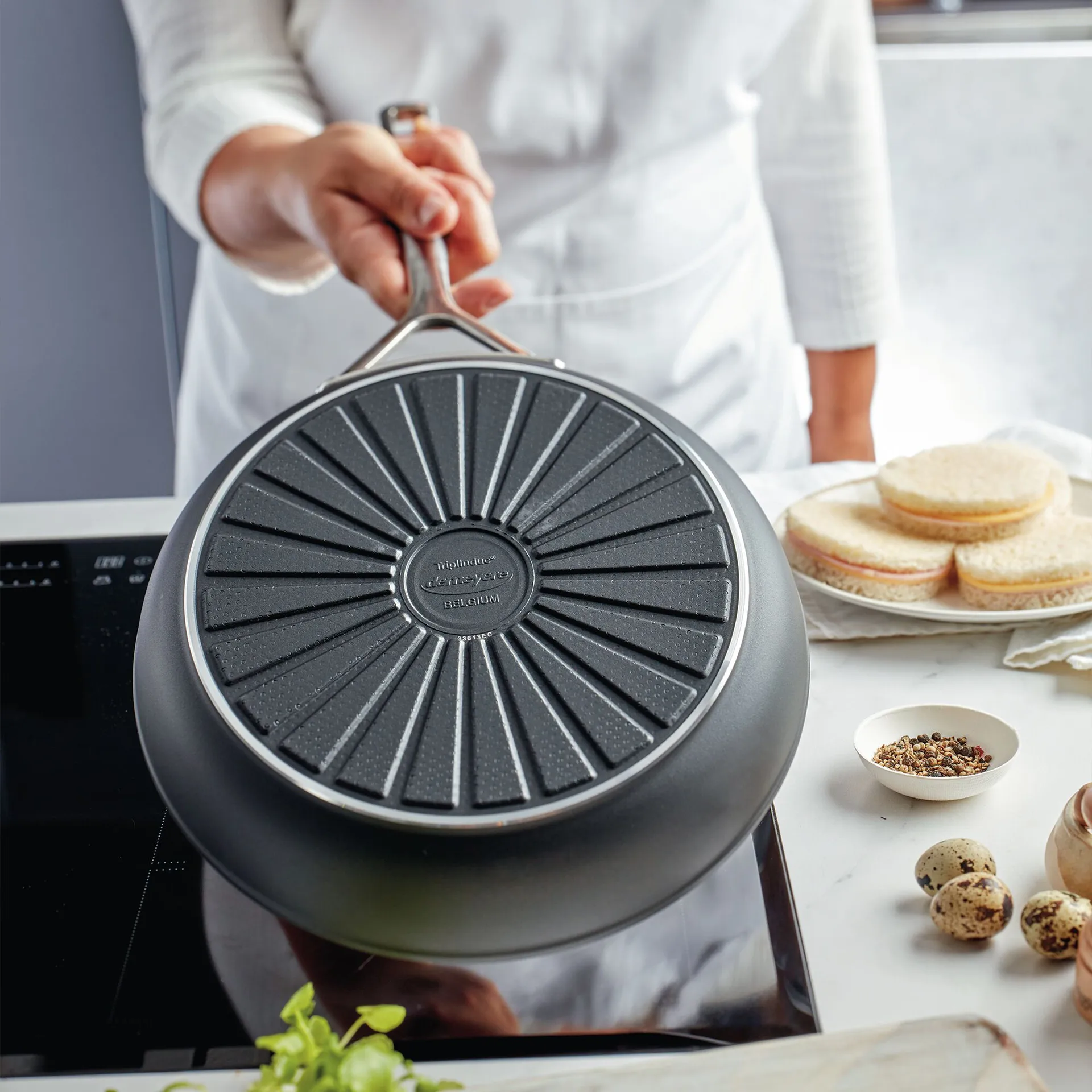 Alu Pro 5 Ceraforce koekenpannenset keramisch 5-ply, 2 delen Demeyere