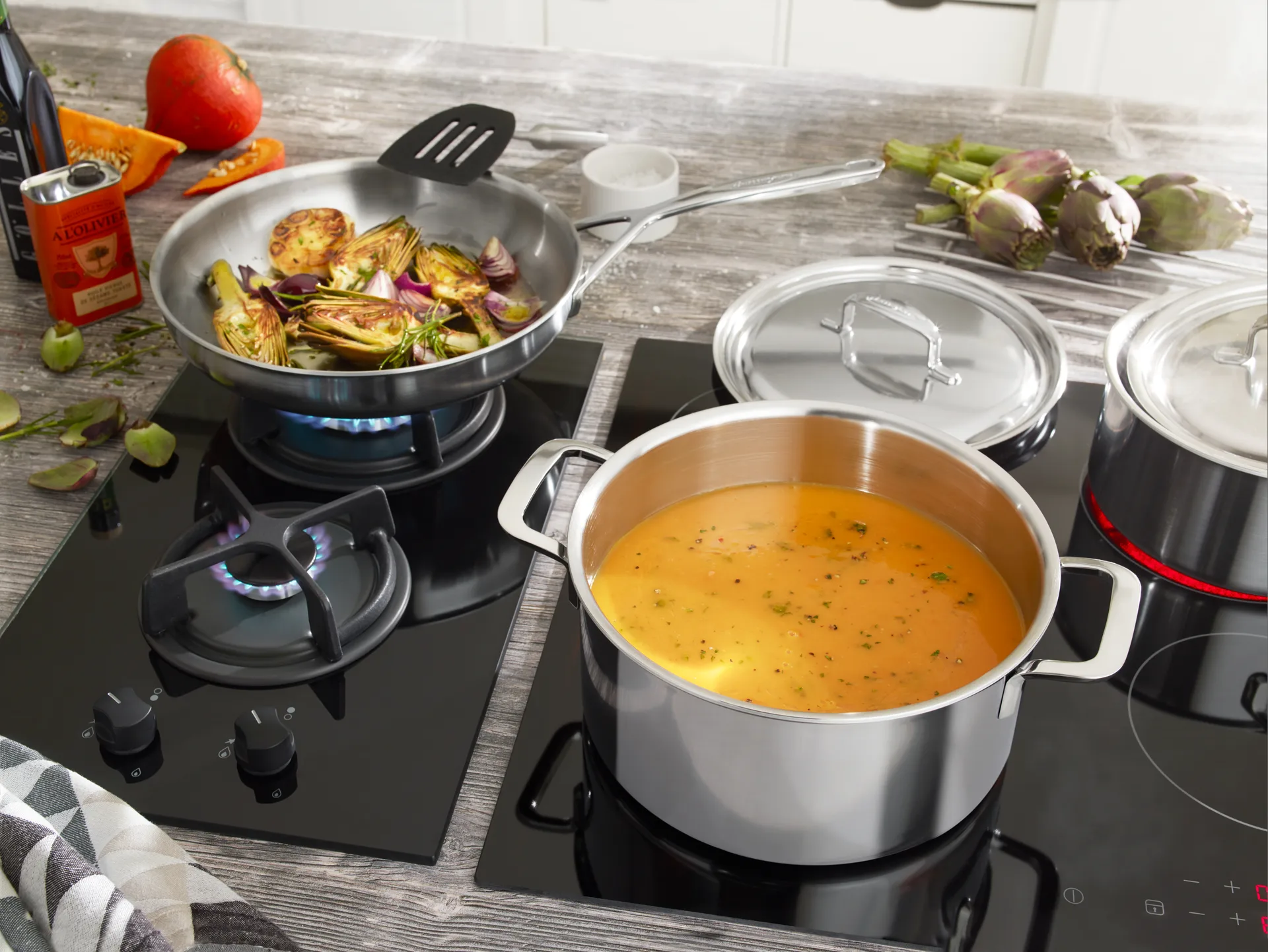 Demeyere 5-plus koekenpan roestvrij staal 5-ply, Ø24 cm Demeyere