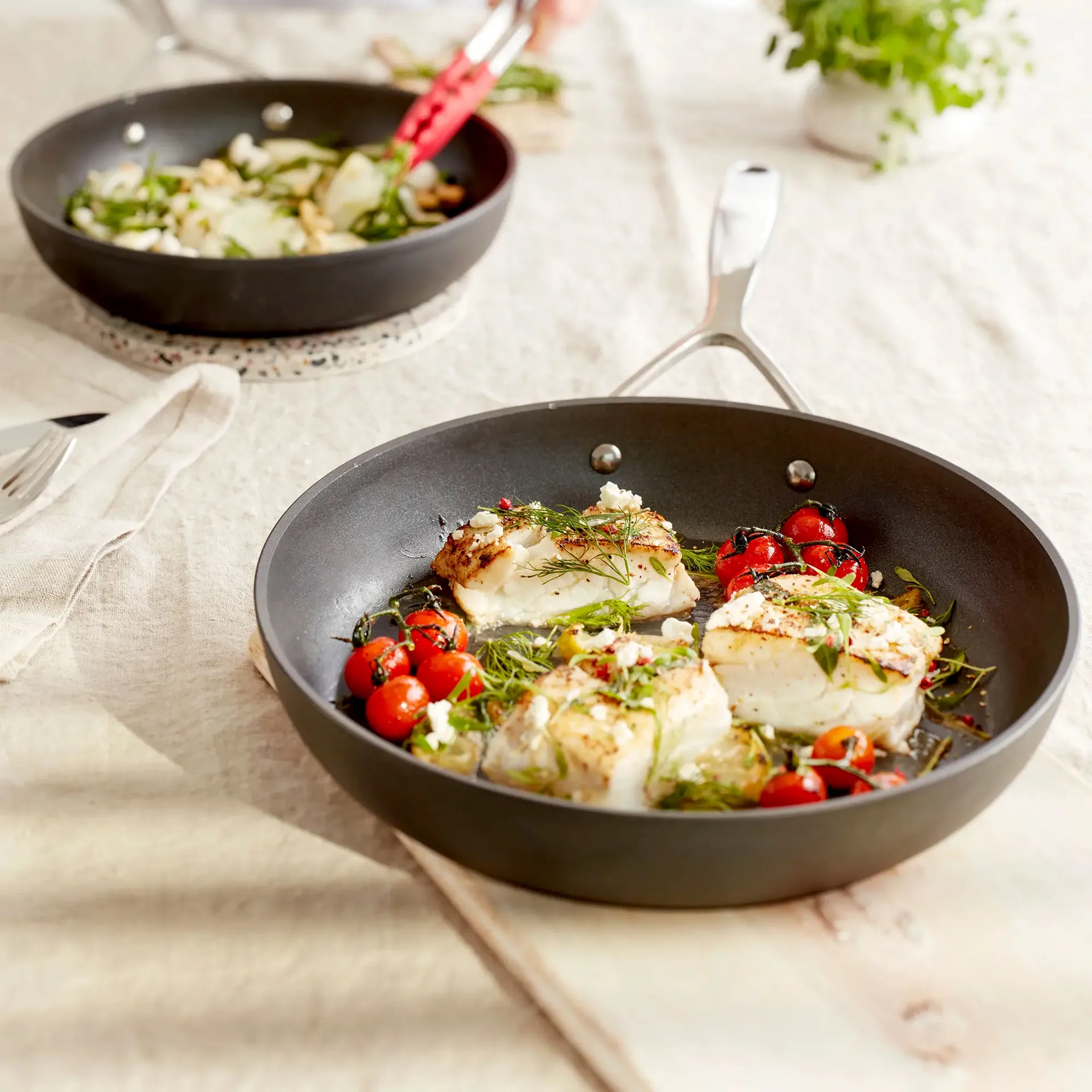 Demeyere Alu Pro 5 Ti-X koekenpannenset, 2 delen Demeyere