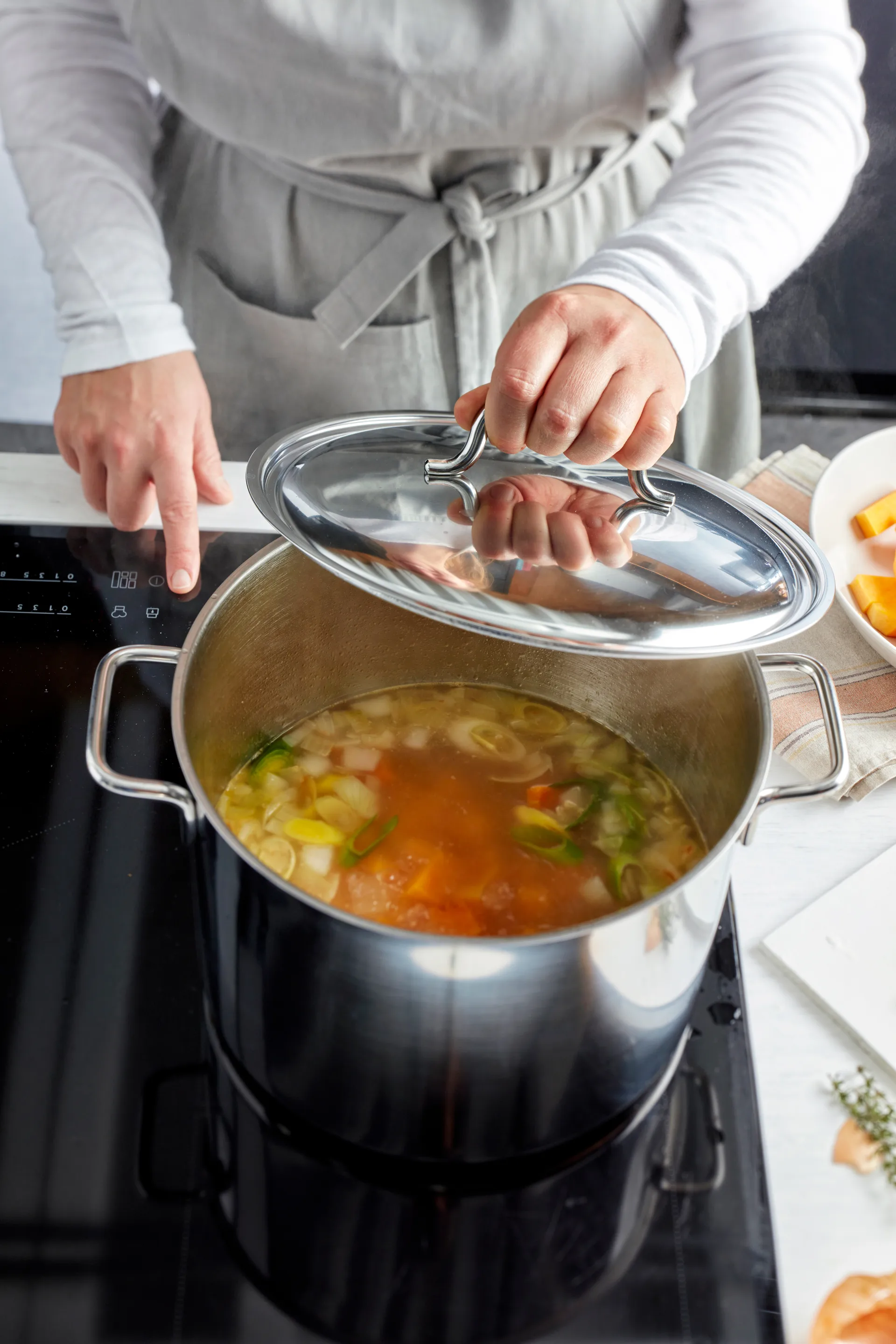 Demeyere Apollo 7 kookpan hoog roestvrij staal, 8 L Demeyere