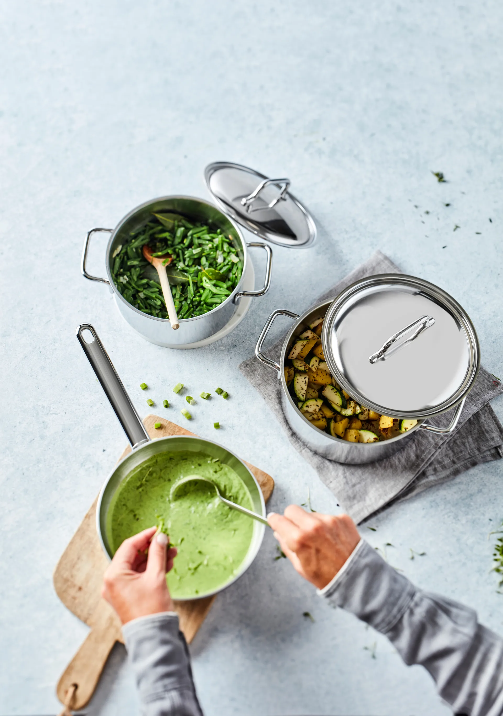 Demeyere Apollo 7 kookpan laag roestvrij staal, 2,2 L Demeyere