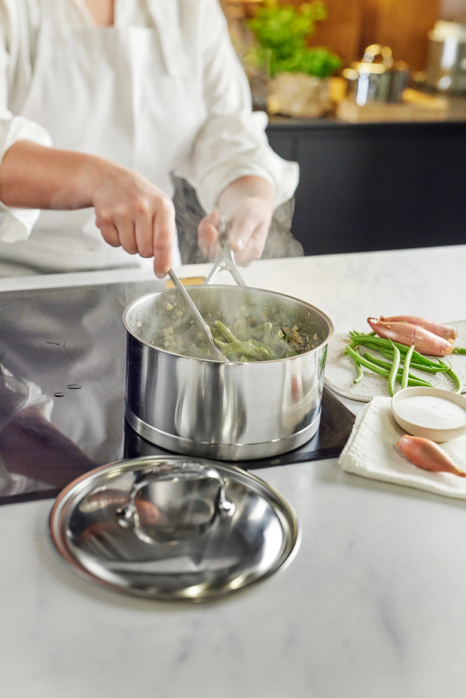 Demeyere Atlantis 7 kookpan met deksel, 2,2 L Demeyere