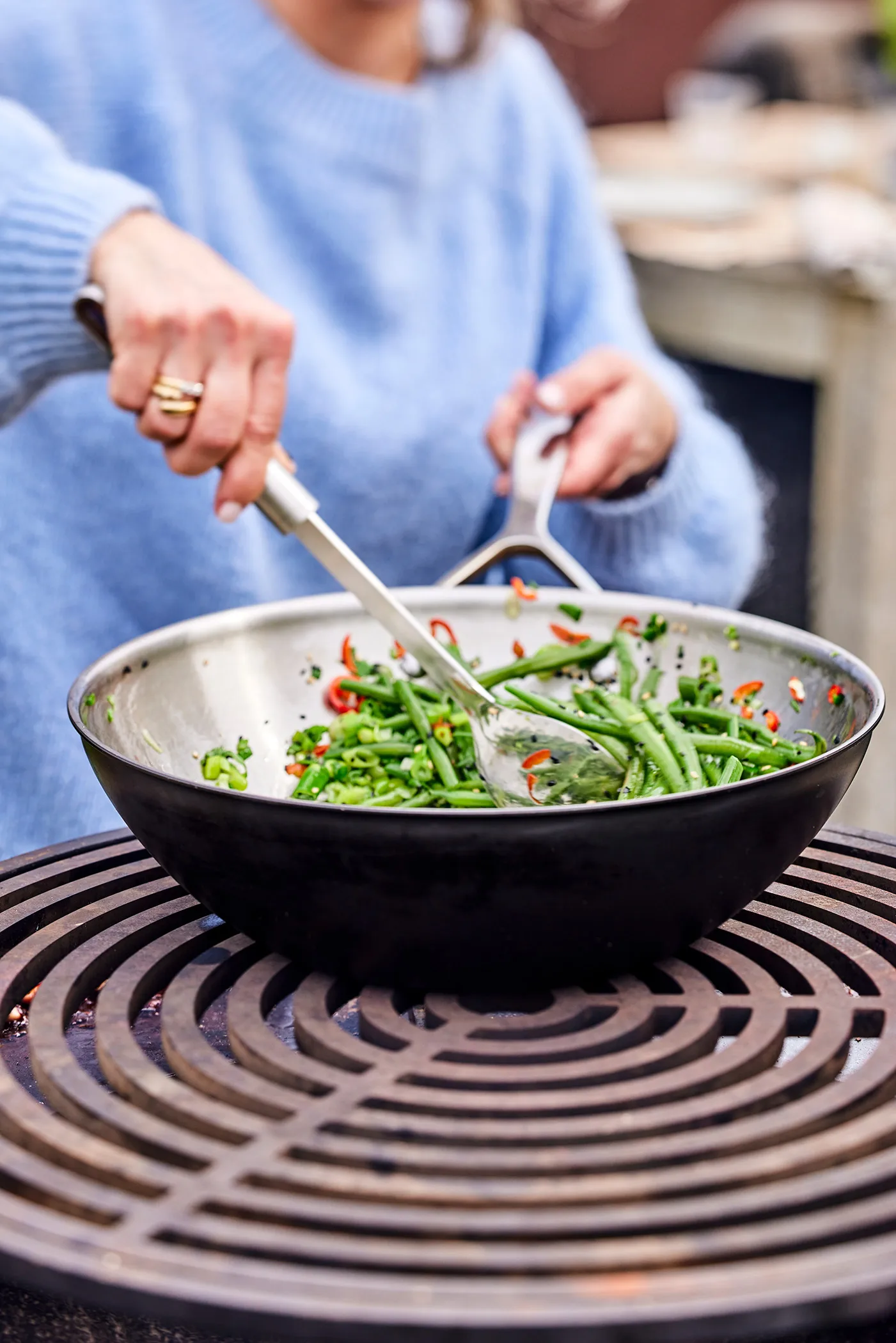 Demeyere Black 5 wokpan roestvrij staal, Ø30 cm Demeyere