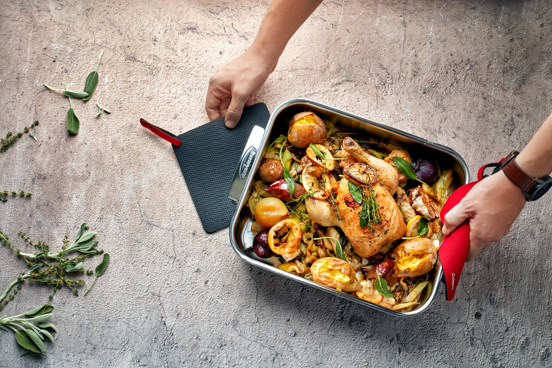 Specialties 5 ovenschaal roestvrij staal 5-ply, 32x26,5x7 cm Demeyere