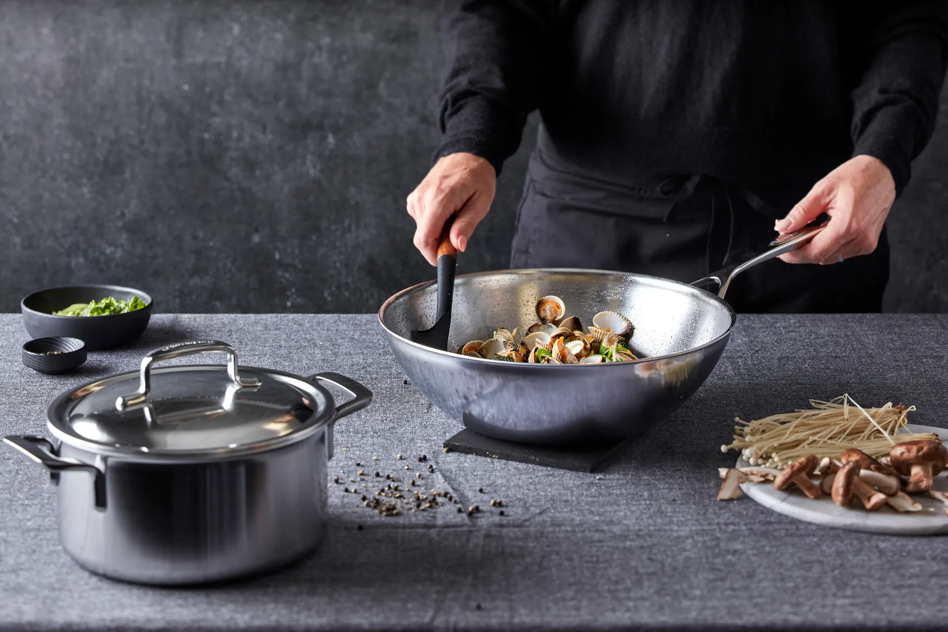 Specialties 5 wokpan roestvrij staal 5-ply, Ø30 cm Demeyere