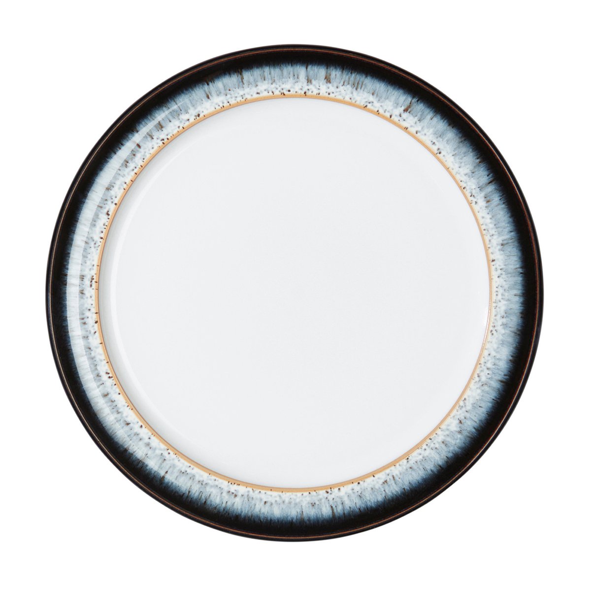 Denby Halo bord 20,5 cm Blauw-grijs-zwart | Scandinavisch Interieur | Dinerborden | Blauw