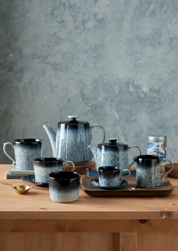 Halo brew espressokop 10 cl - Blauw-grijs-zwart - Denby